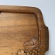 Plateau en bois scuplté de style Art Nouveau Marbois