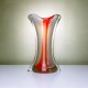 Grand Vase Murano Orange et Blanc