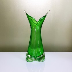 Grand Vase Murano Vert Vintage