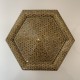 Boite hexagonale micro mosaïque perse Khatam kari