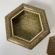 Boite hexagonale micro mosaïque perse Khatam kari