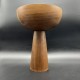 Grande coupe en teck sur pied dans le style vintage scandinave