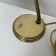 Lampe de bureau beige et métal doré vintage 50 60 possible applique