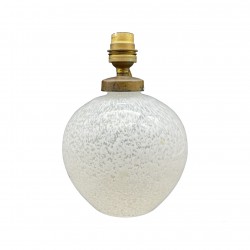 Lampe en verre moucheté forme boule art deco style Clichy