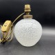 Lampe en verre moucheté forme boule art deco style Clichy