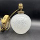 Lampe en verre moucheté forme boule art deco style Clichy