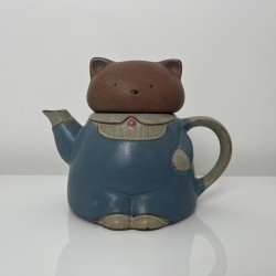 Theiere  chat en ceramique japonaise Ibuki Japan vintage homme