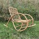 Rocking chair enfant bambou et rotin vintage