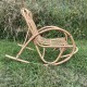 Rocking chair enfant bambou et rotin vintage