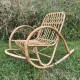 Rocking chair enfant bambou et rotin vintage