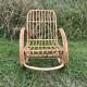 Rocking chair enfant bambou et rotin vintage