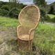 Fauteuil Emmanuelle en rotin vintage