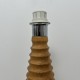 Pied de lampe en bois tourné style scandinave vintage CONRAN