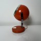 Lampe Eyeball vintage orange fixation applique possible