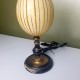 PIed de lampe véritable oeuf d'autruche piétement Napoléon 3 dlg Maison Charles