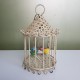 Lampe a poser ou suspendre cage oiseaux tole perforée