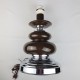 Imposant pied de lampe boule chrome vintage