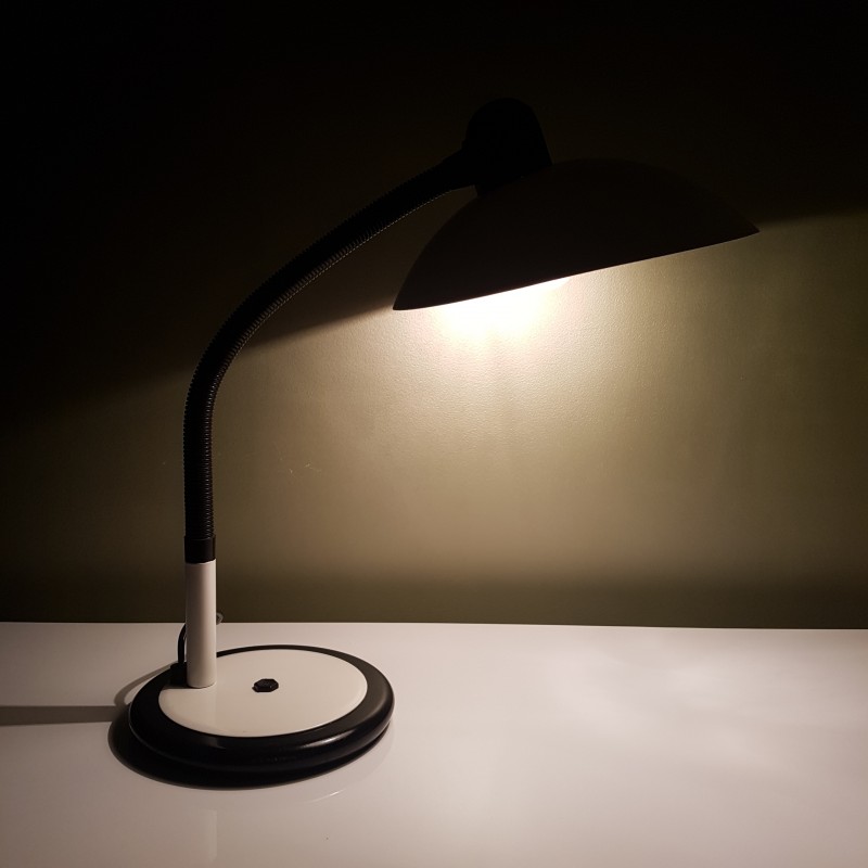 Lampe de bureau d'architecte Aluminor à poser articulée vintage blanch – La  Roue du Passé