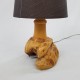 Lampe en bois forme libre dans le style de Alexandre Noll