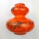 Paire de vases orange ceramique orange Fat Lava Era