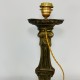 Pied de lampe Bronze laiton doré ancien pique cierge église XIXe candélabre