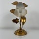 Lampe fleur doré itale vintage style Jansen Hans Kogl