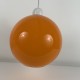 Globe Suspension en opaline orange vintage design diamètre 25 cms