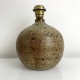 Pied de lampe boule en gres pyrite DLG La Borne Tiffoche