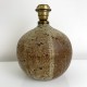 Pied de lampe boule en gres pyrite DLG La Borne Tiffoche