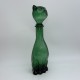 Bouteille carafe empoli en forme de chat vintage