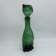 Bouteille carafe empoli en forme de chat vintage