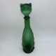 Bouteille carafe empoli en forme de chat vintage