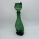 Bouteille carafe empoli en forme de chat vintage