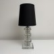 Lampe en cristal ou verre taillé style Art Deco DLG Adnet