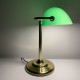 Lampe style banquier opaline verte