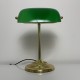 Lampe style banquier opaline verte