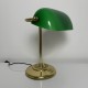 Lampe style banquier opaline verte