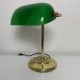 Lampe style banquier opaline verte