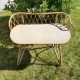 Bureau vintage en rotin