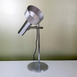 Lampe de bureau articulé chrome et aluminium brossé