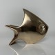 Cendrier poisson en bronze design vintage Andre Bloc